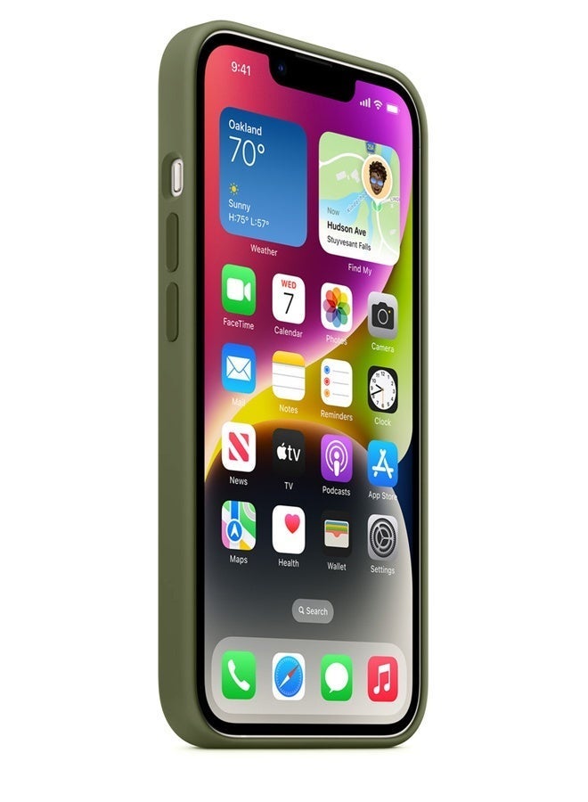 ميدا جراب سيليكون لموبايل ايفون 14 برو ماكس - 6.7 انش حماية كامل الجسم بملمس ناعم حريري غطاء مضاد للصدمات - Image 3